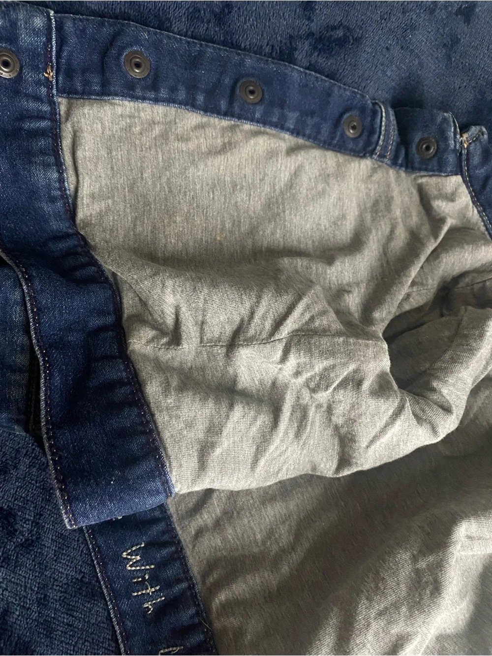 GAP Kids Blue Washed Denim Button-Up Jacket